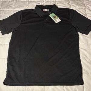 Clique CoolDry Black Polo Golf Shirt sz Large